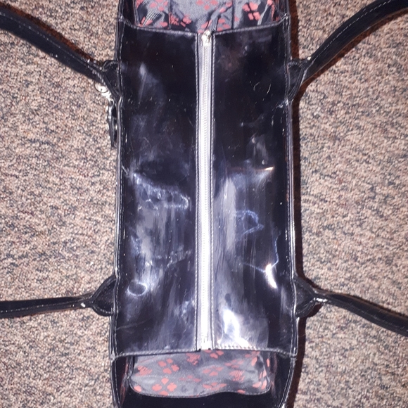 Like New Lux de Ville Diabla Darling Large Tote with purple and green flames - Picture 7 of 8